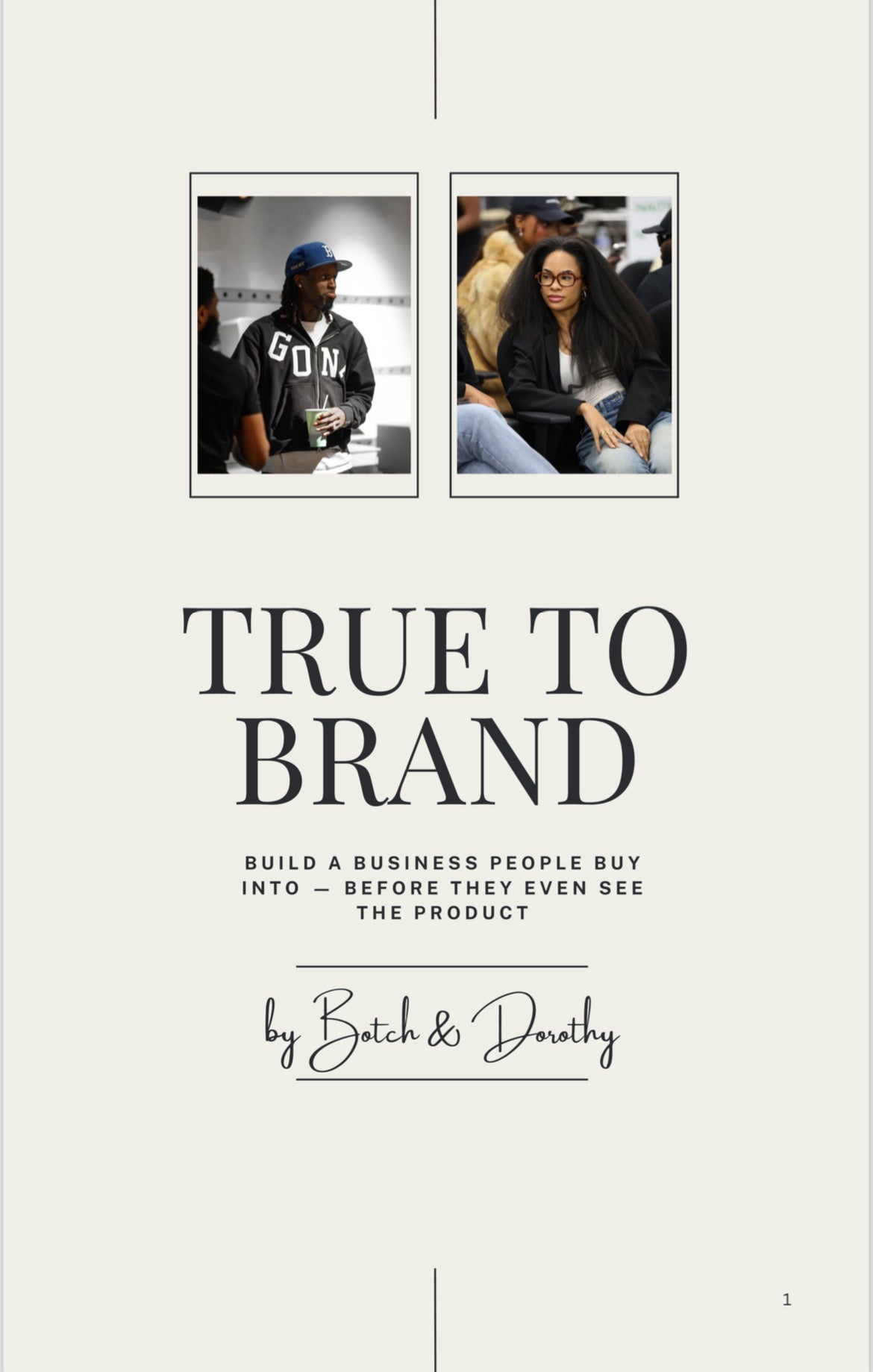 TRUE TO BRAND e-book